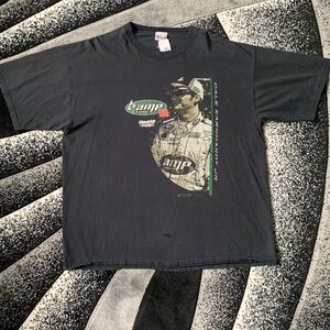 Vintage 2000s Chase Authentic Dale Earnhardt Jr. Amp Energy Drink Black T-shirt